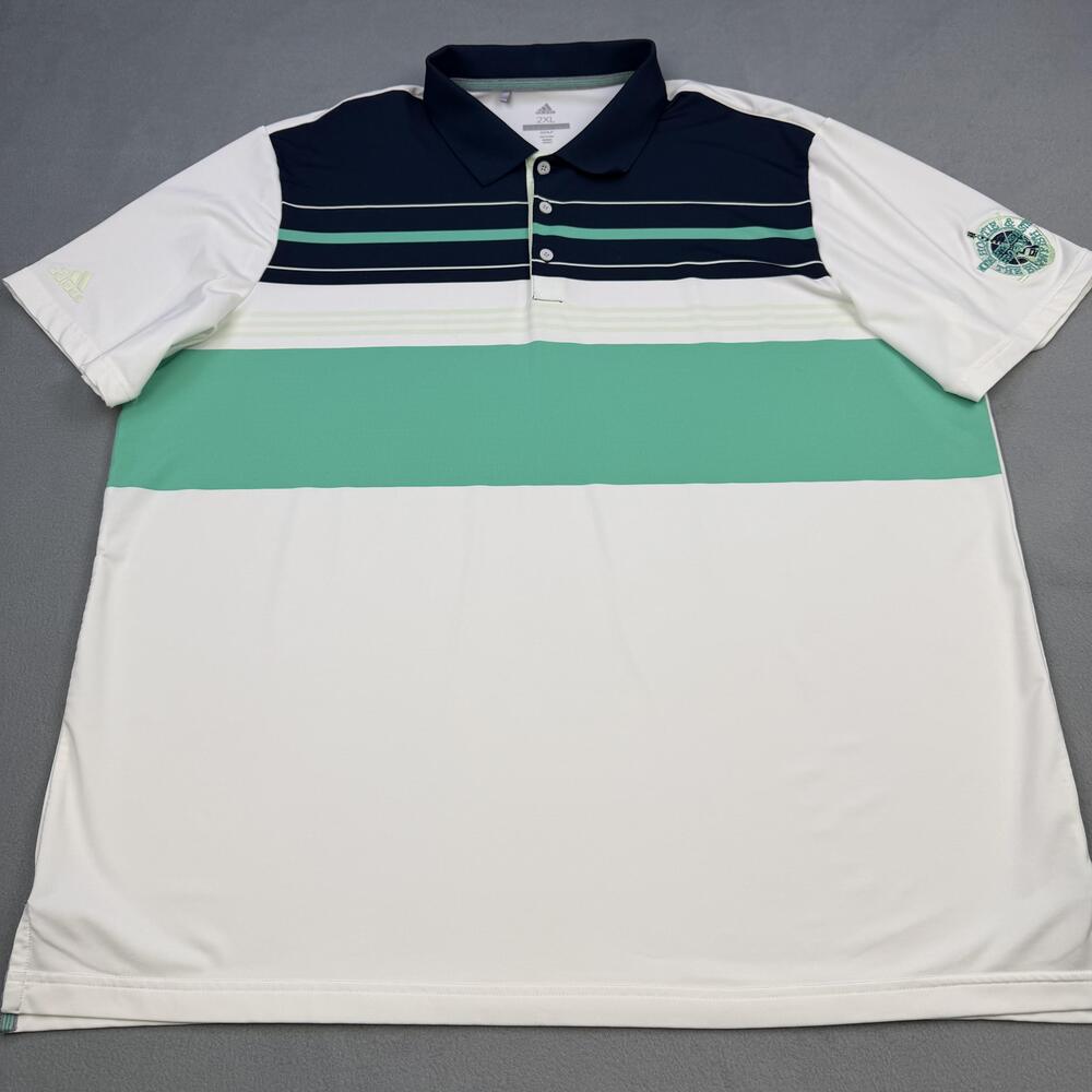 Adidas Golf Polo Shirt Mens 2XL White Hootie & The Blowfish Pro-Am Masters
